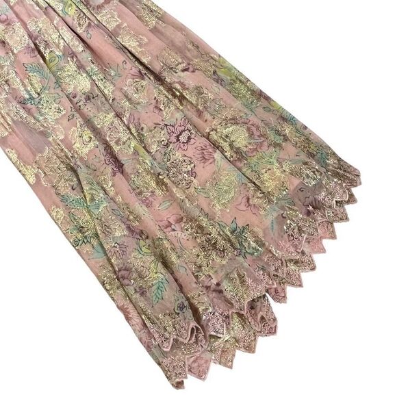 HEMANT AND‎ NANDITA Nora Maxi Dress in Rose Pink - Picture 9 of 11